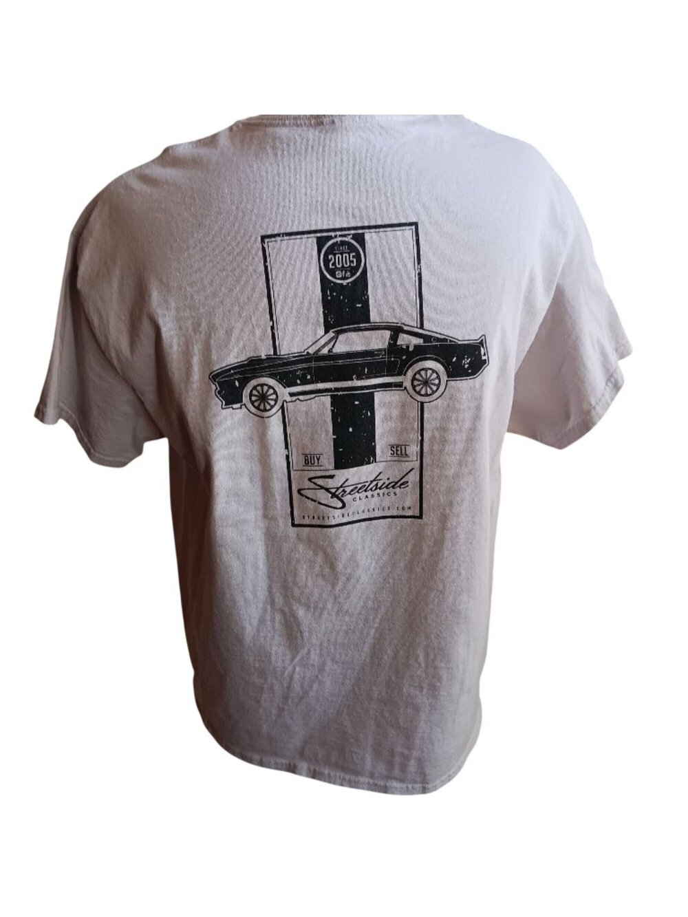 T-Shirt Auto Racer Tee XL Gray 2005 Streetside Classics Auto Dealer 2 Sided